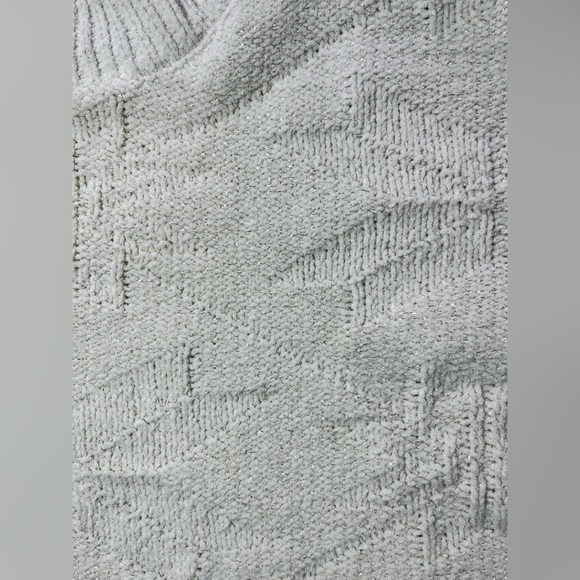 Weatherproof Vintage Women’s Cream Sweater SZ Small Gold Metallic (Glitter) Knit - Picture 4 of 7